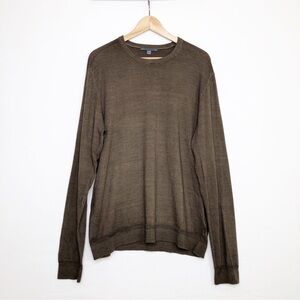 John Varvatos Brown lightweight, merino wool sweater